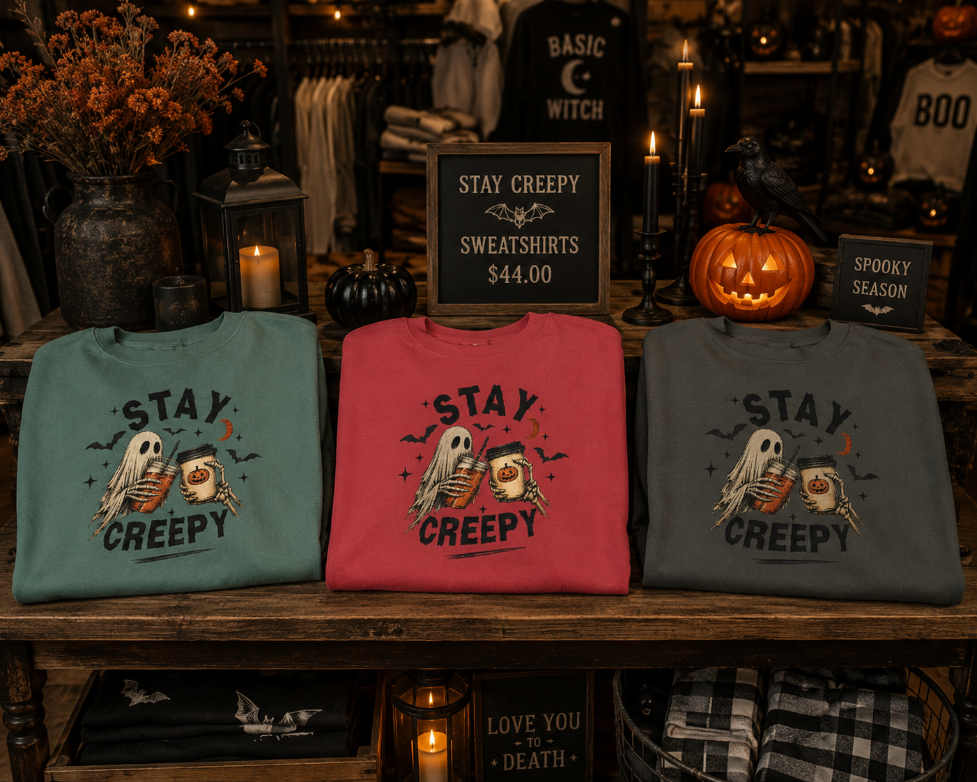 'Stay Creepy'— Crewneck