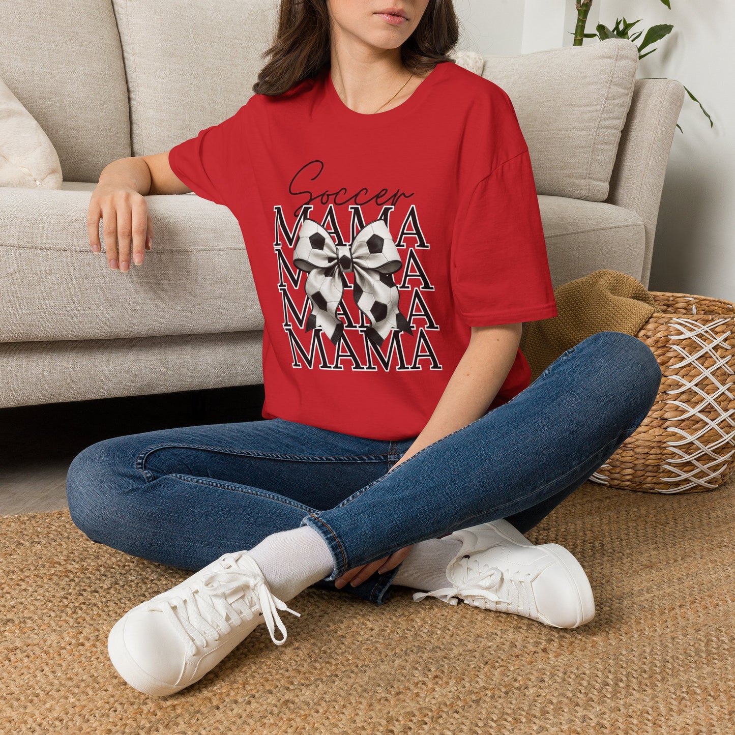 Bow Soccer Mama T-Shirt