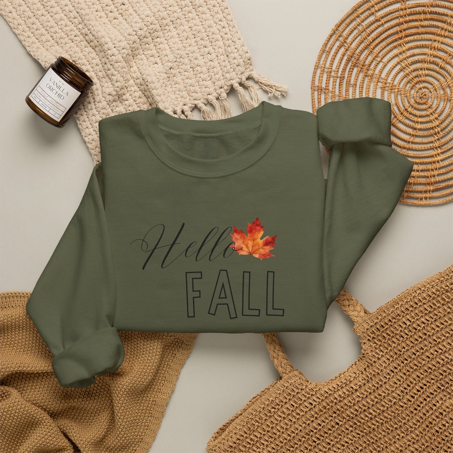 Fall Leaf Crewneck Sweatshirt