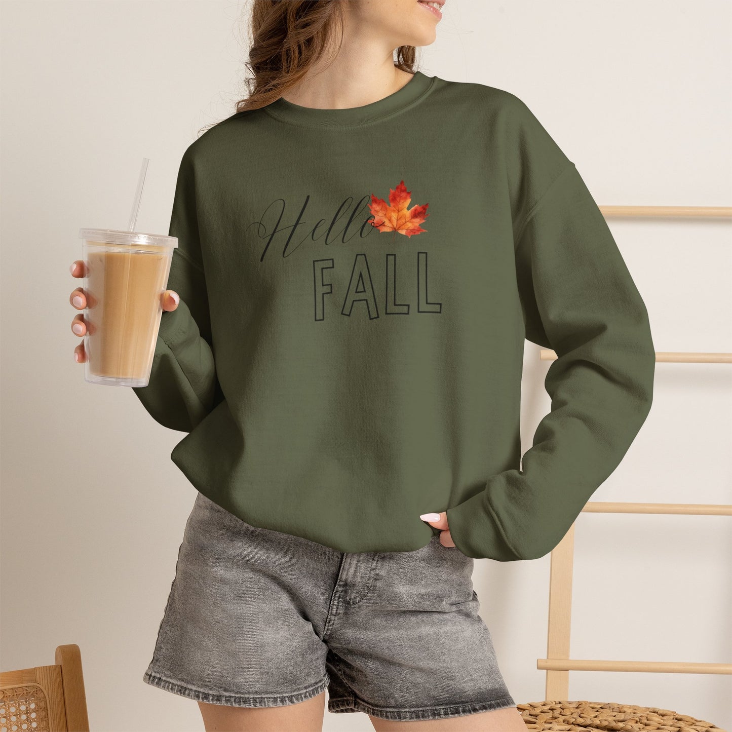 Fall Leaf Crewneck Sweatshirt