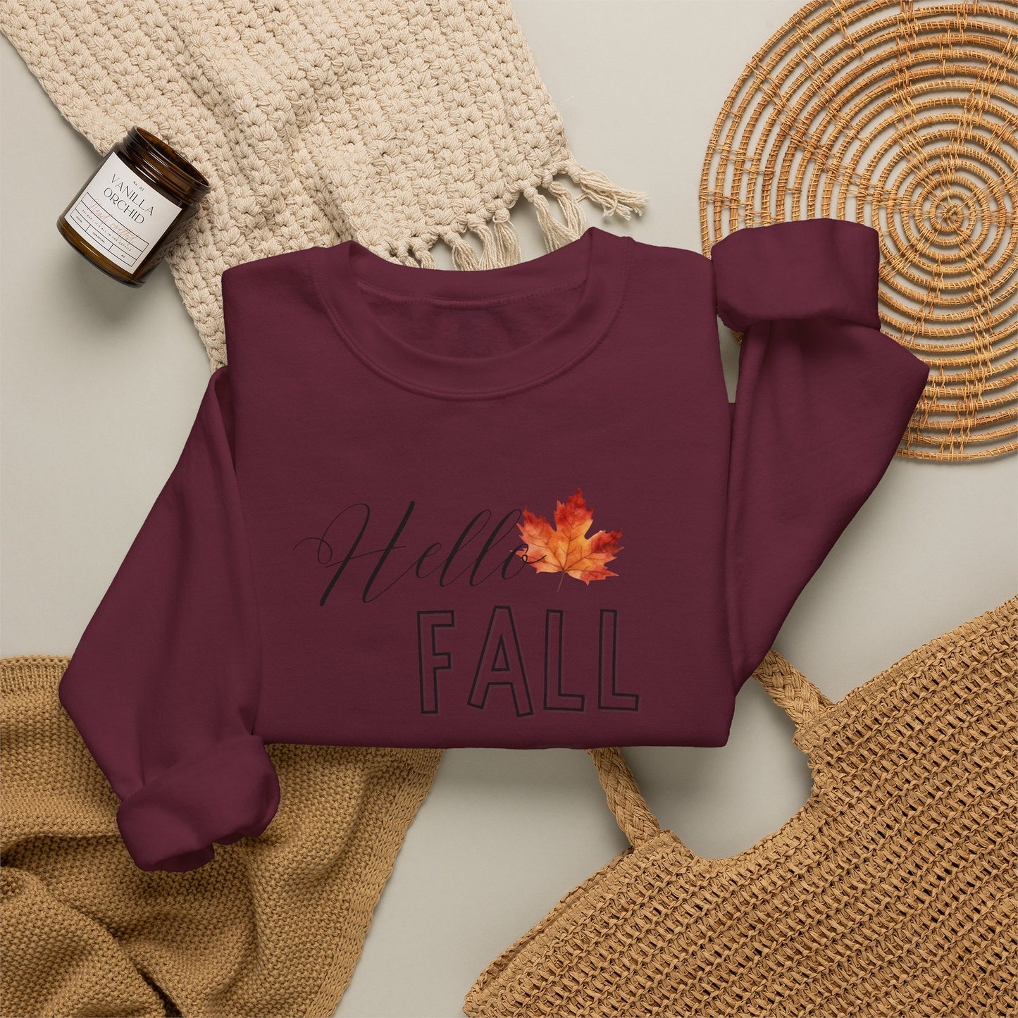 Fall Leaf Crewneck Sweatshirt