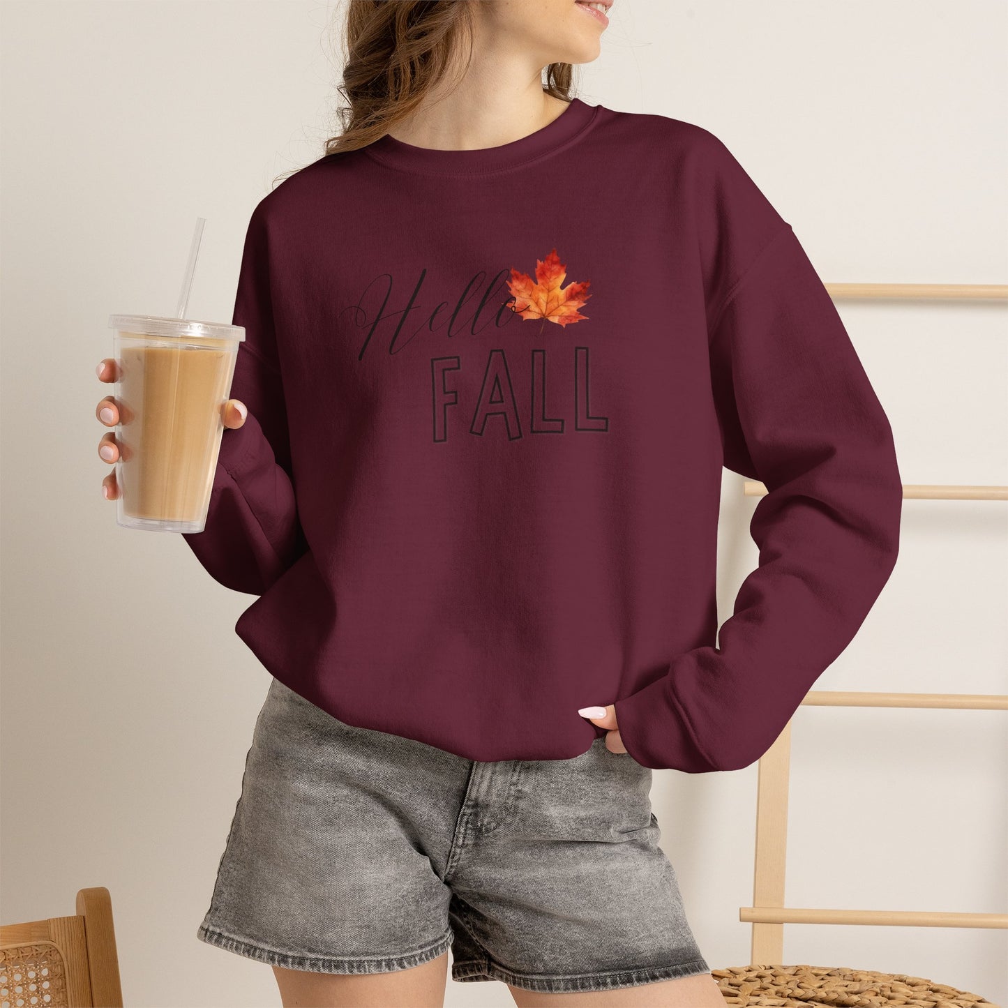 Fall Leaf Crewneck Sweatshirt