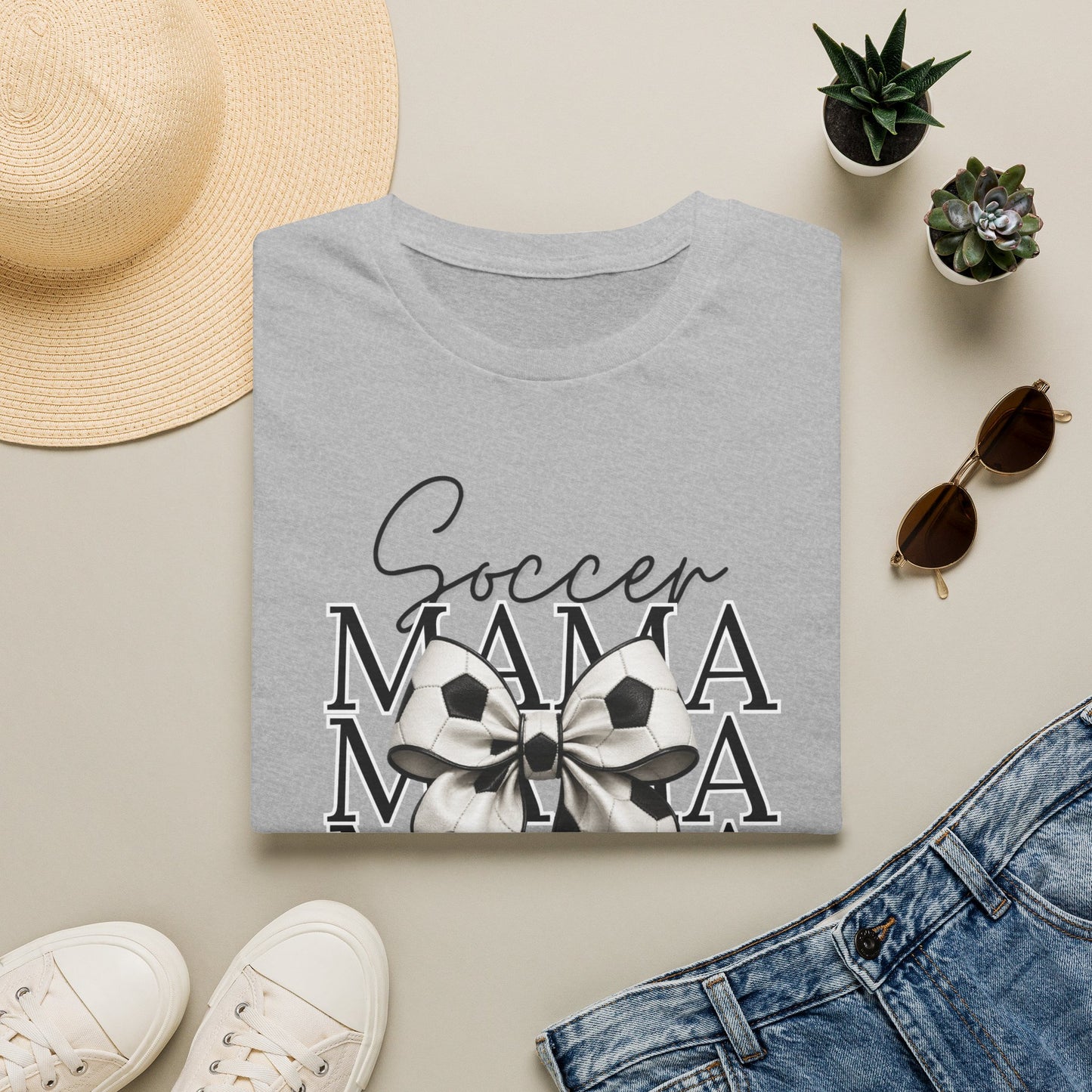 Bow Soccer Mama T-Shirt
