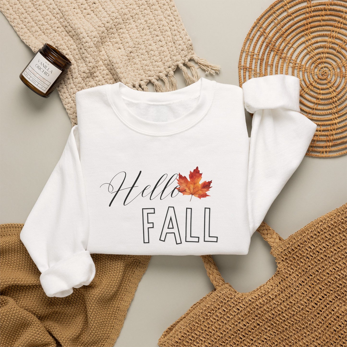 Fall Leaf Crewneck Sweatshirt