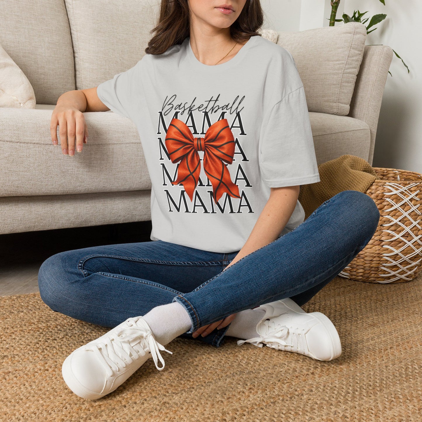 Bow Basketball Mama Tee