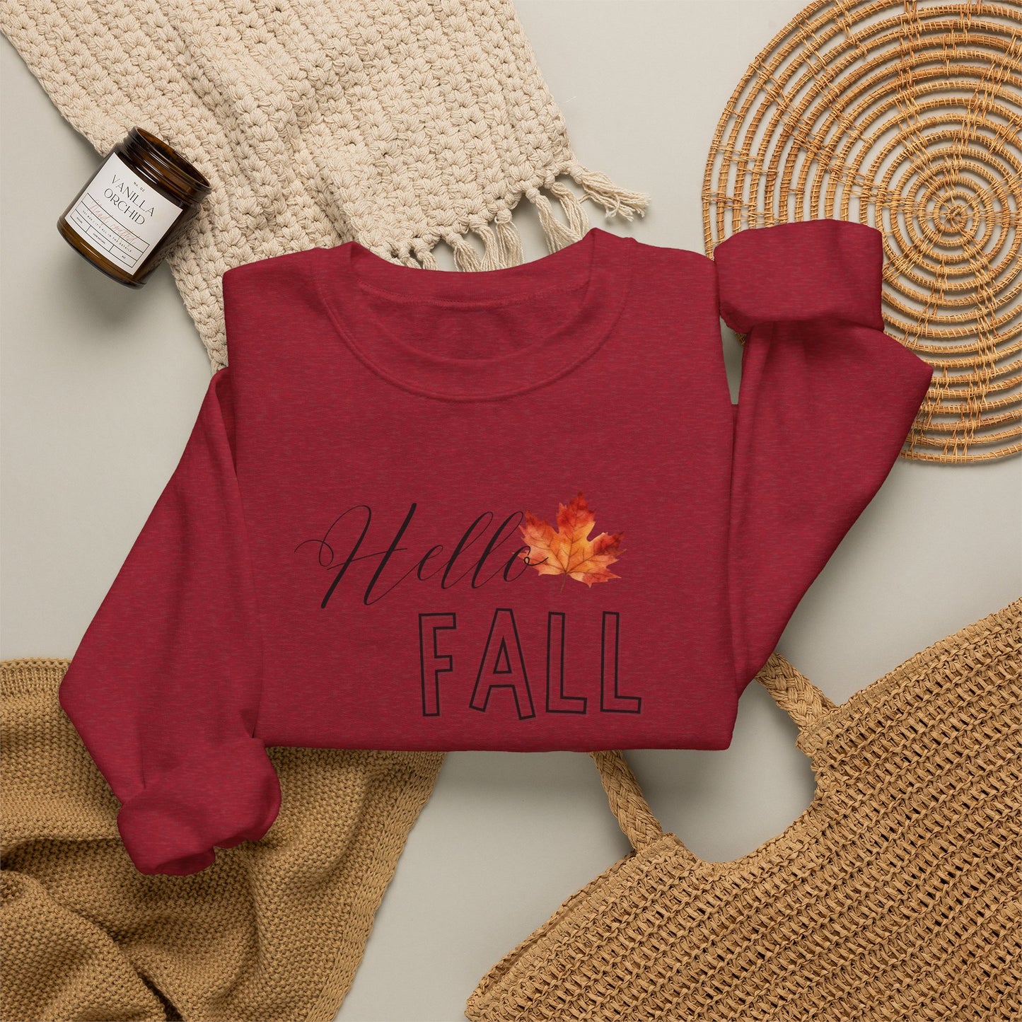 Fall Leaf Crewneck Sweatshirt