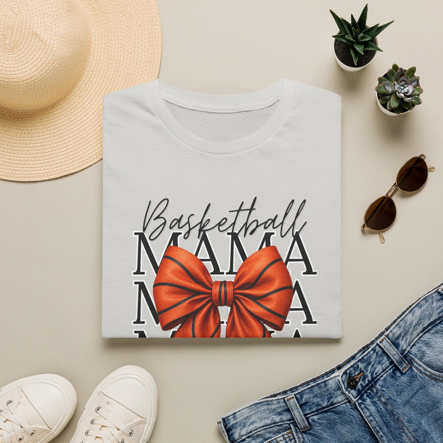Bow Basketball Mama Tee