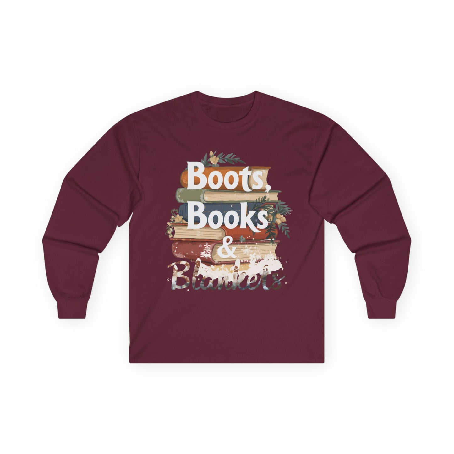 Boots, Books & Blankets Long Sleeve Tee