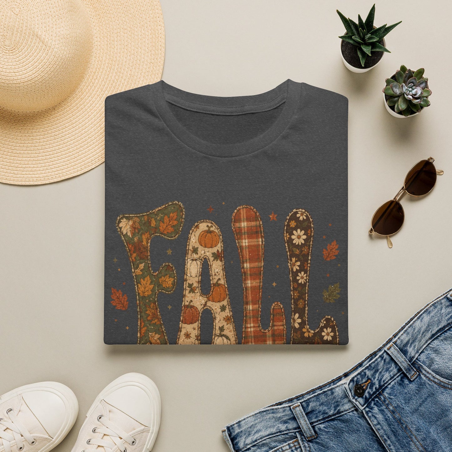 Cozy Autumn Leaves Graphic Tee