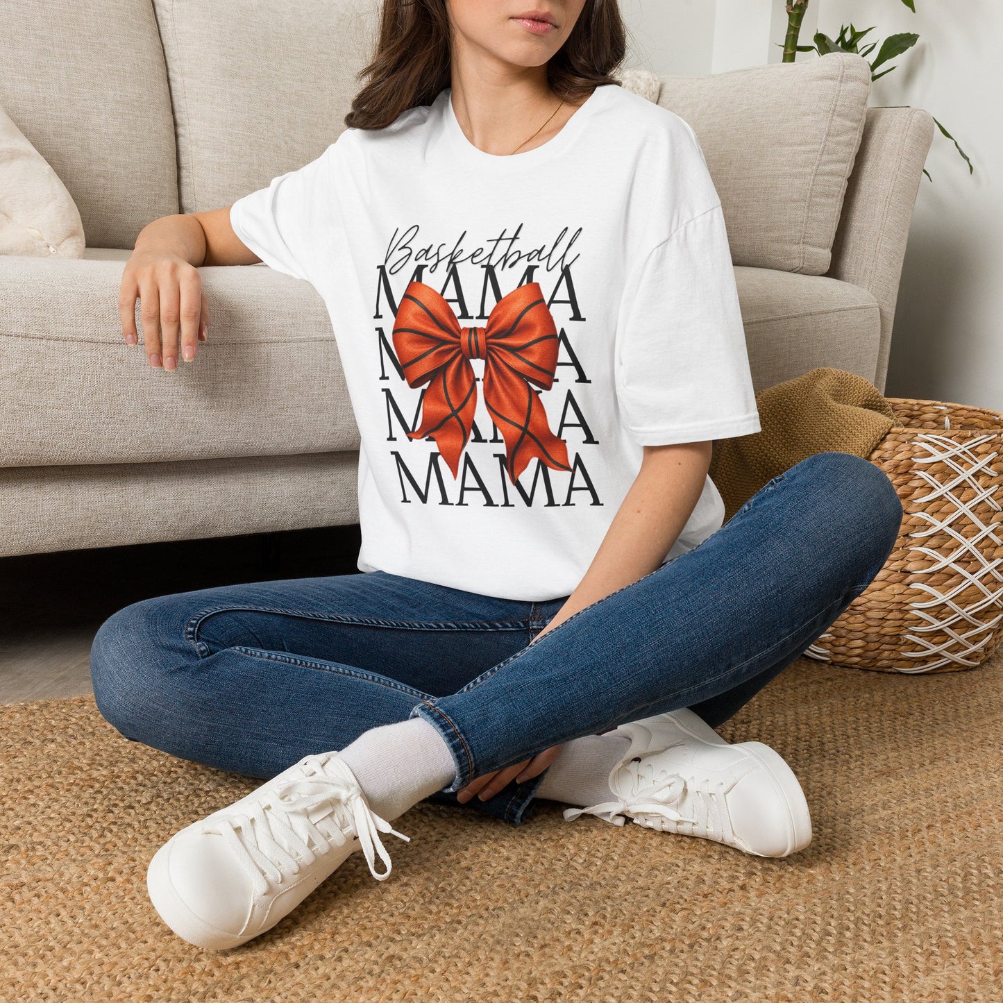 Bow Basketball Mama Tee