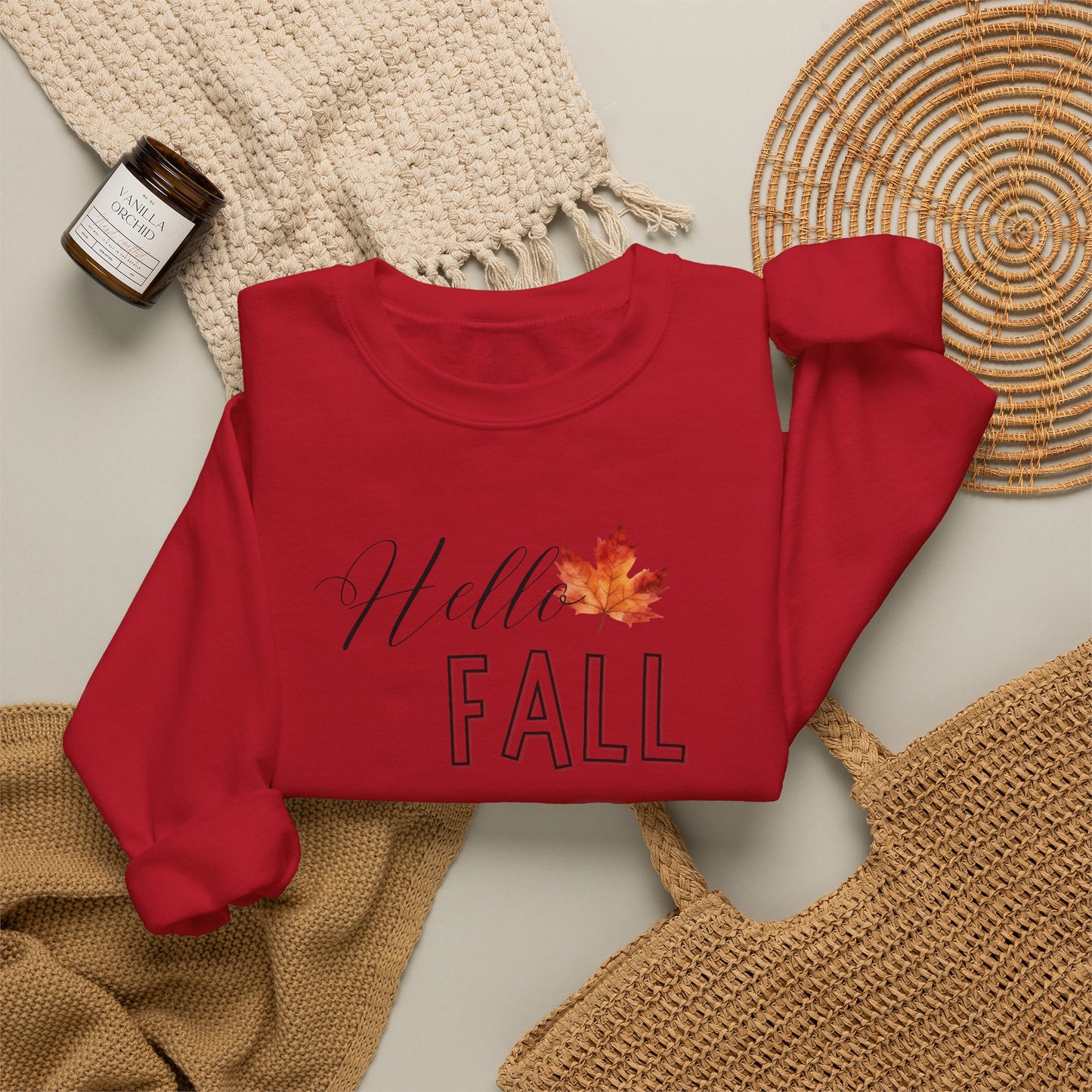 Fall Leaf Crewneck Sweatshirt