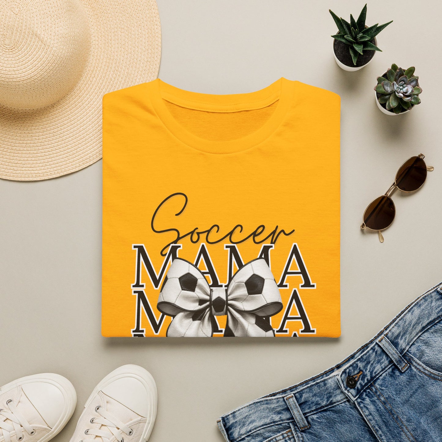 Bow Soccer Mama T-Shirt