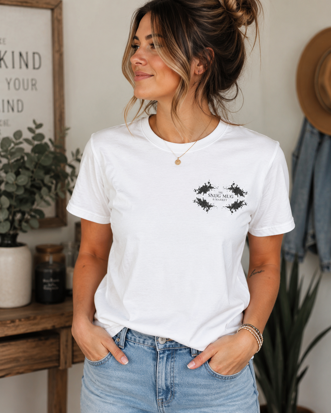 Unisex "The Snug Mug & Market" Logo Tee