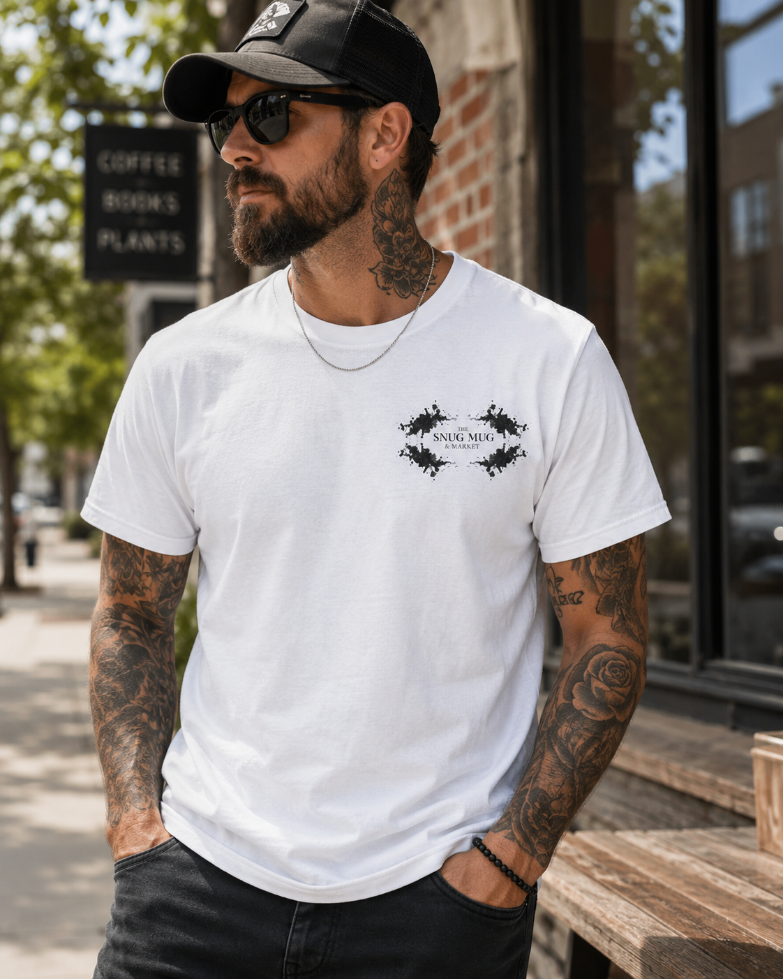 Unisex "The Snug Mug & Market" Logo Tee