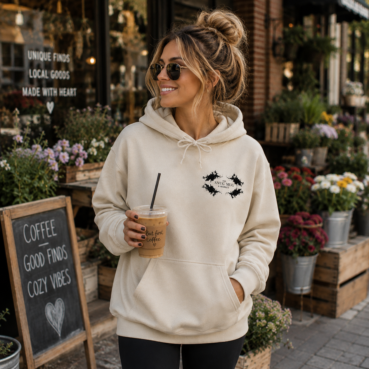 Unisex Hoodie- "The Snug Mug & Market" Logo