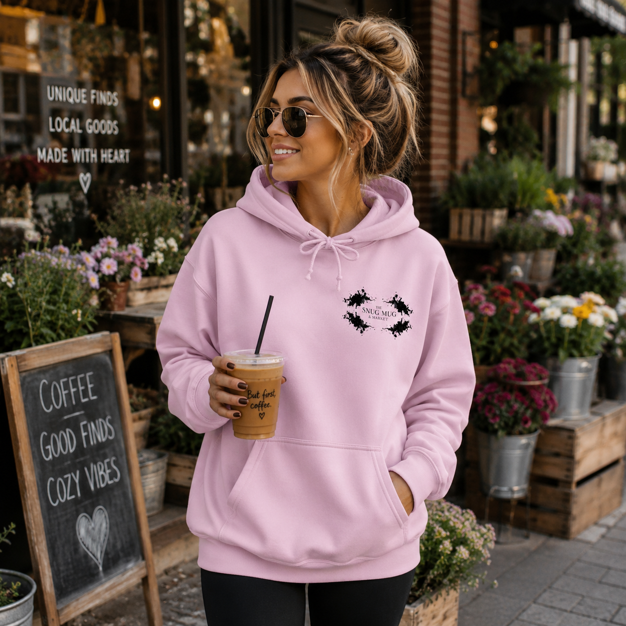 Unisex Hoodie- "The Snug Mug & Market" Logo
