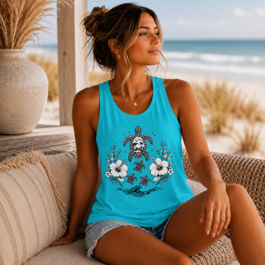 Sea Turtle - Women's Ideal Racerback Tank