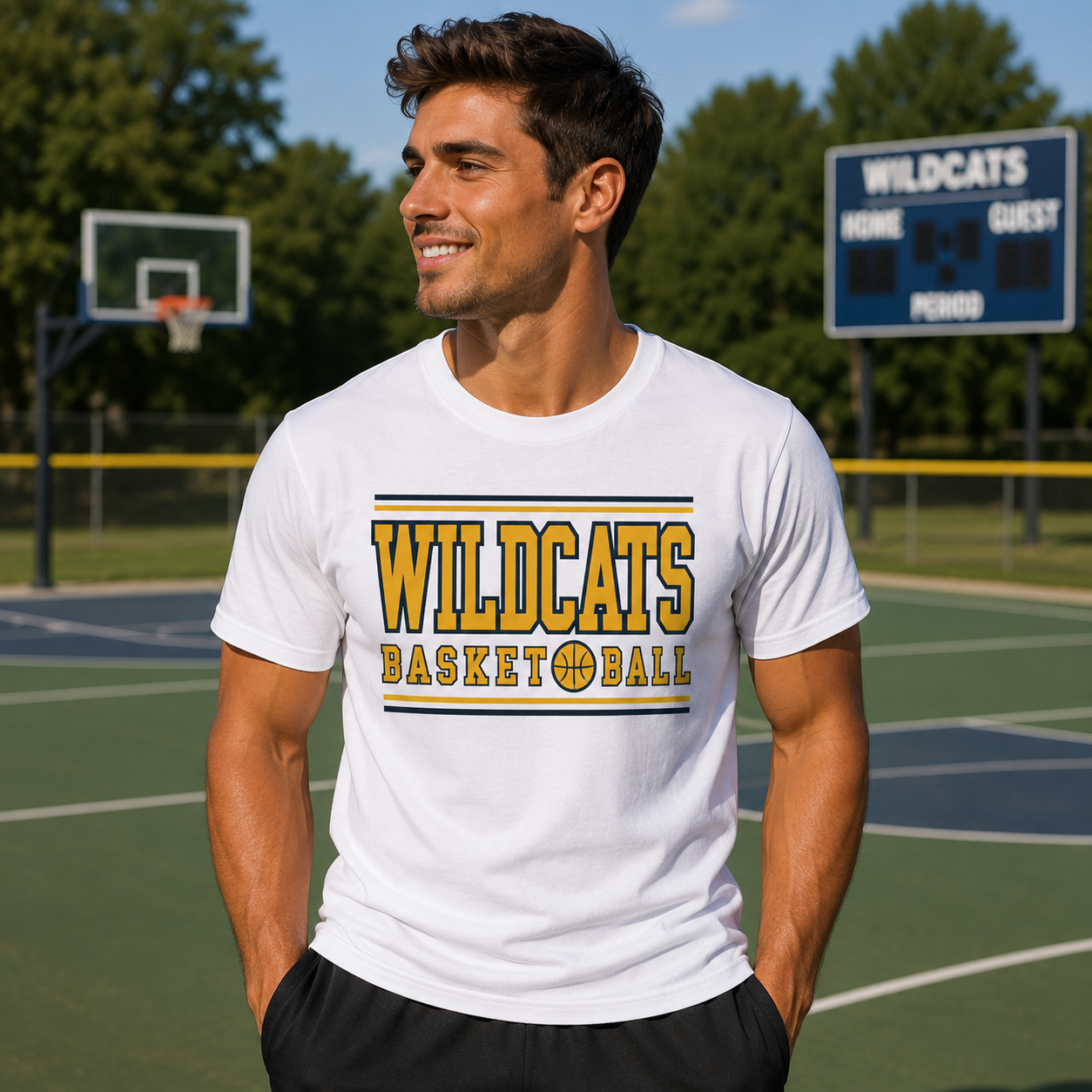 Wildcats Basketball T-Shirt — Sports Tee