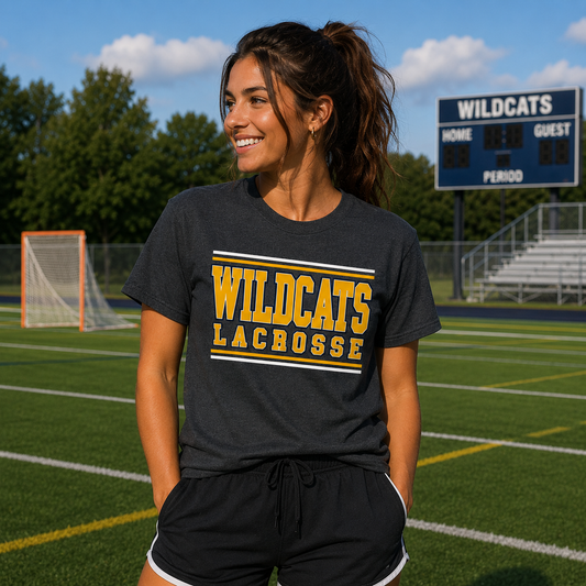 Wildcats Lacrosse T-Shirt — School Team Tee