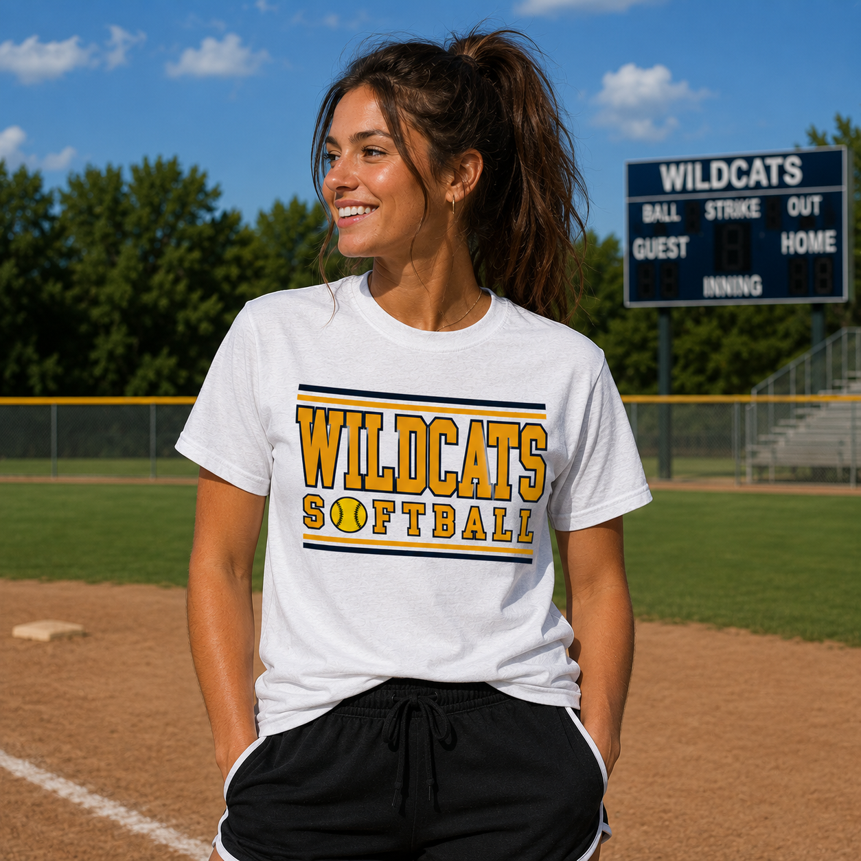 Wildcats Softball T-Shirt — Team Tee