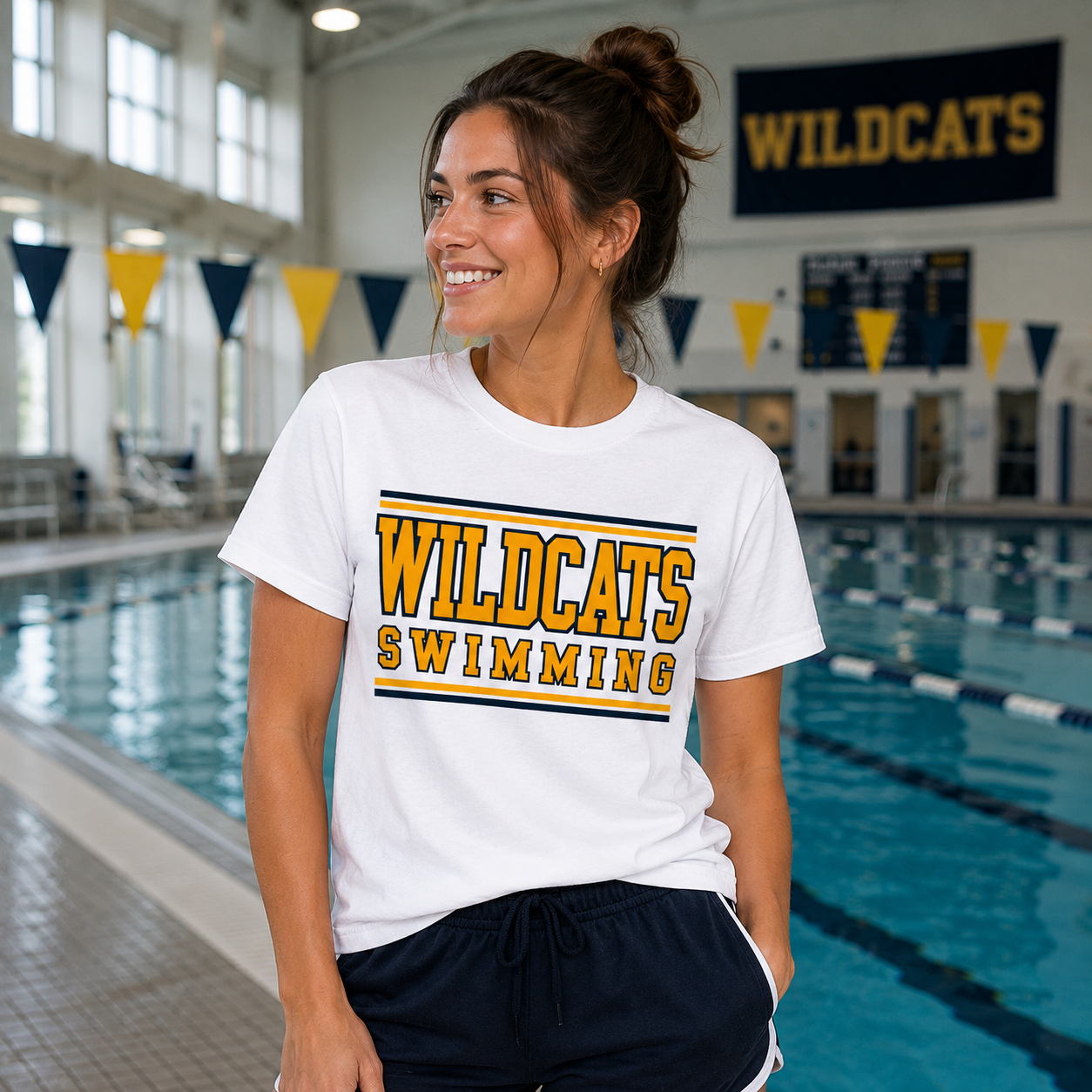 Wildcats Swimming T-Shirt
