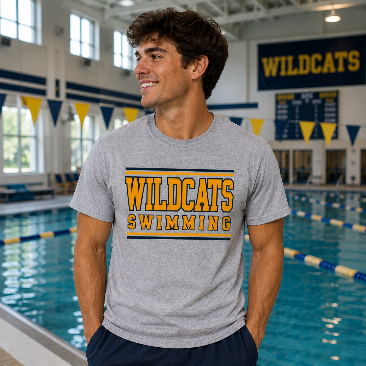 Wildcats Swimming T-Shirt