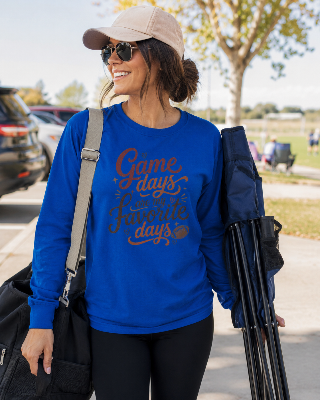 Game Days Are My Favorite Days Long Sleeve Tee