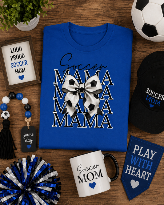 Bow Soccer Mama T-Shirt