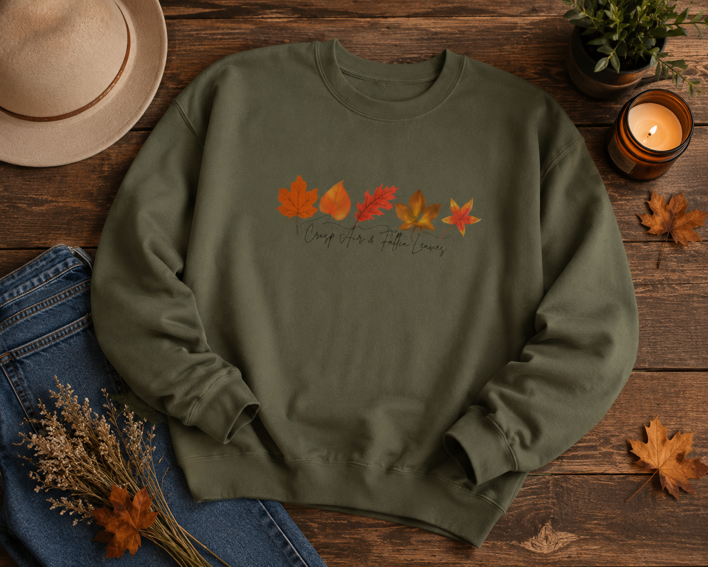 Autumn Leaves Crewneck Sweatshirt