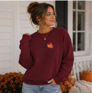 Fall Leaf Crewneck Sweatshirt
