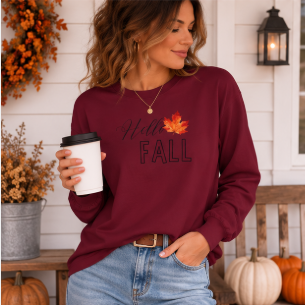 Fall Leaf Long Sleeve Tee