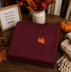 Fall Leaf Long Sleeve Tee