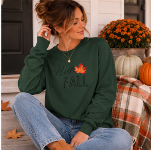 Fall Leaf Long Sleeve Tee