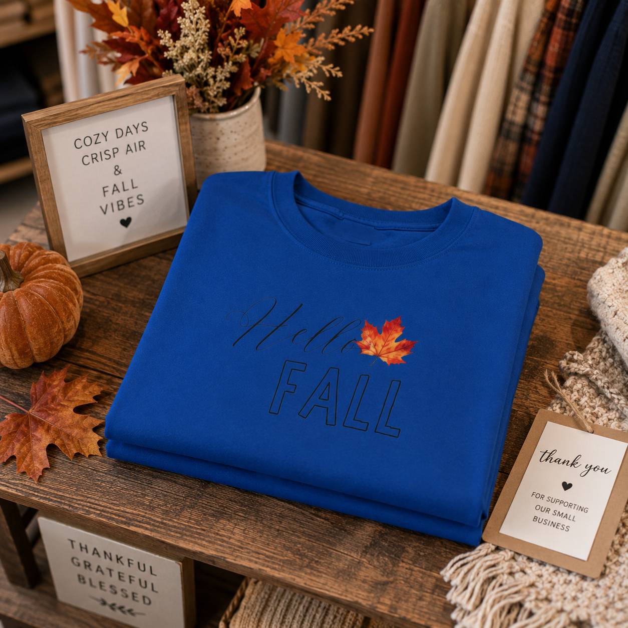 Fall Leaf Long Sleeve Tee