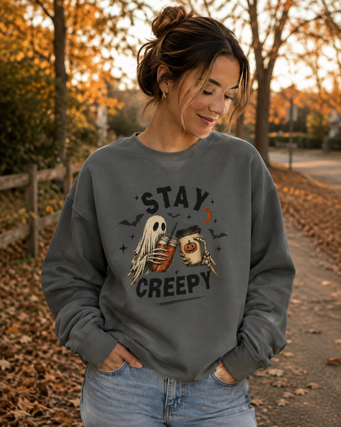 'Stay Creepy'— Crewneck