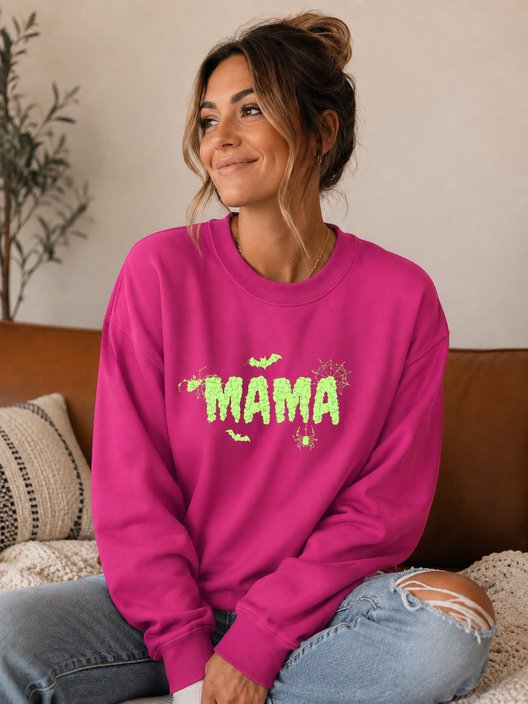 Mama Halloween Crewneck Sweatshirt