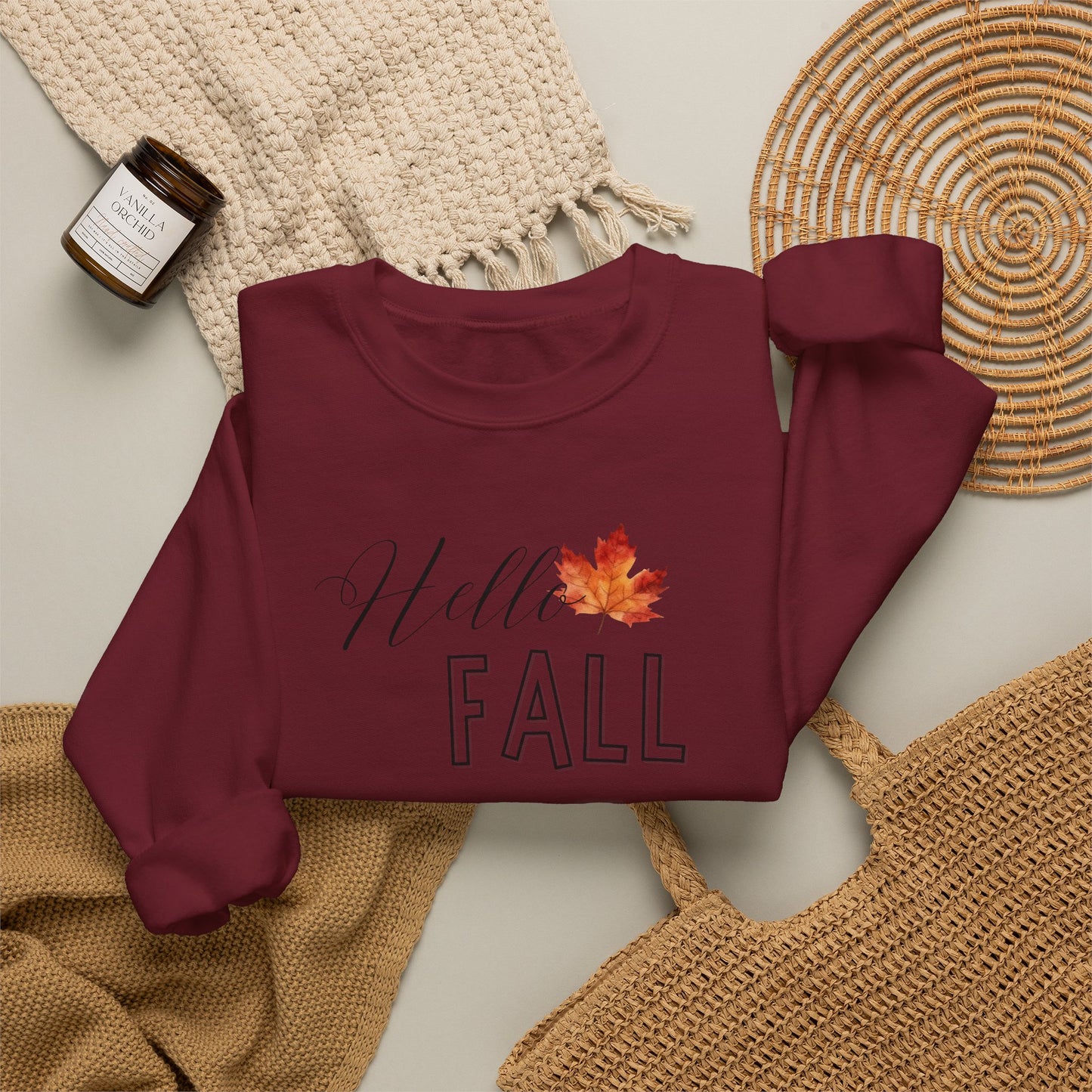 Fall Leaf Crewneck Sweatshirt