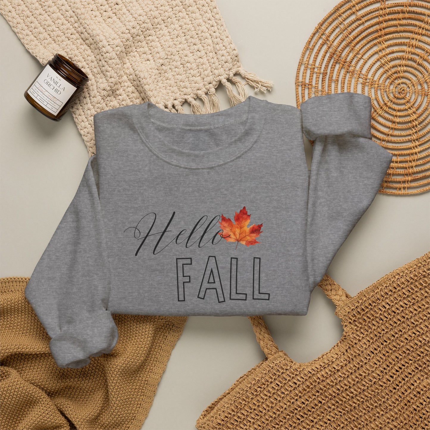 Fall Leaf Crewneck Sweatshirt
