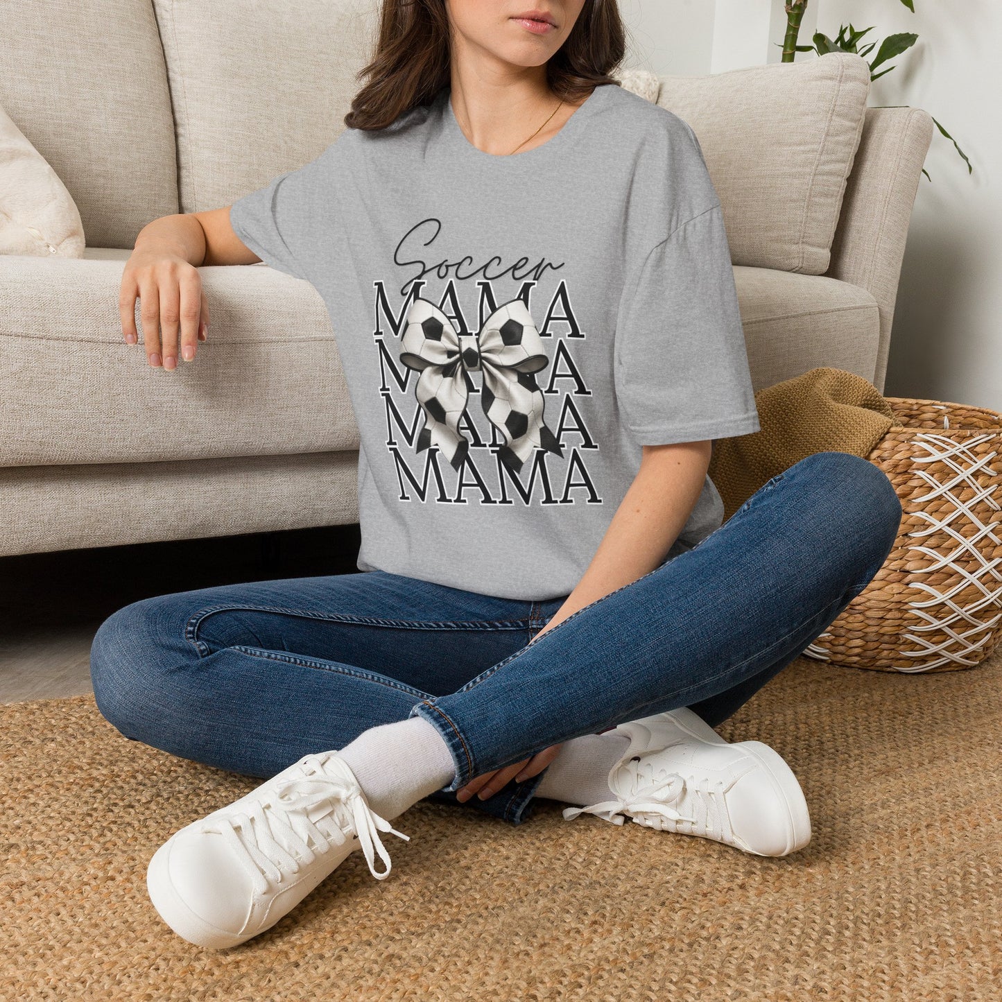 Bow Soccer Mama T-Shirt