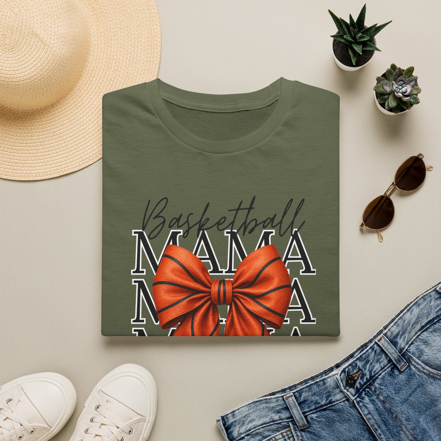 Bow Basketball Mama Tee