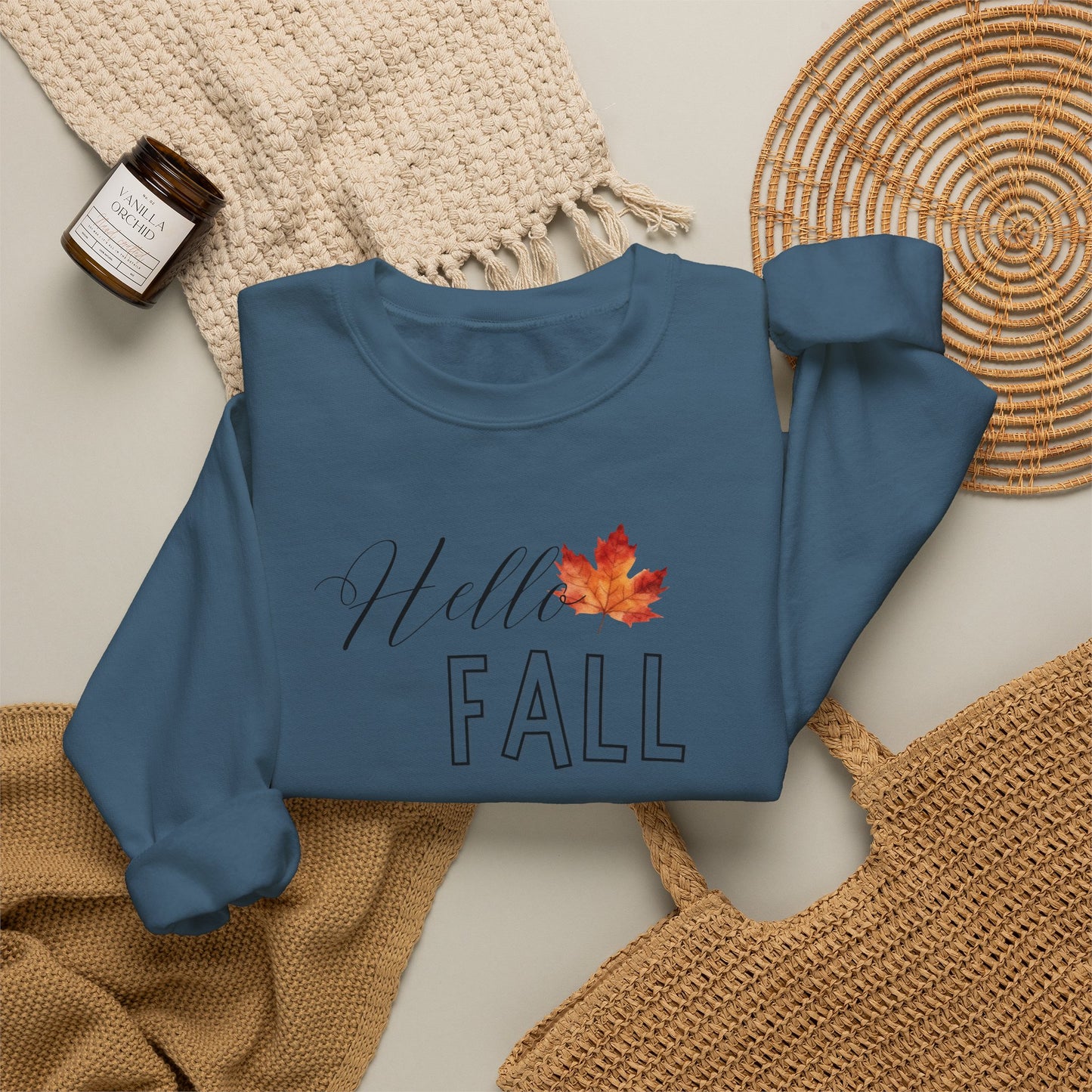 Fall Leaf Crewneck Sweatshirt