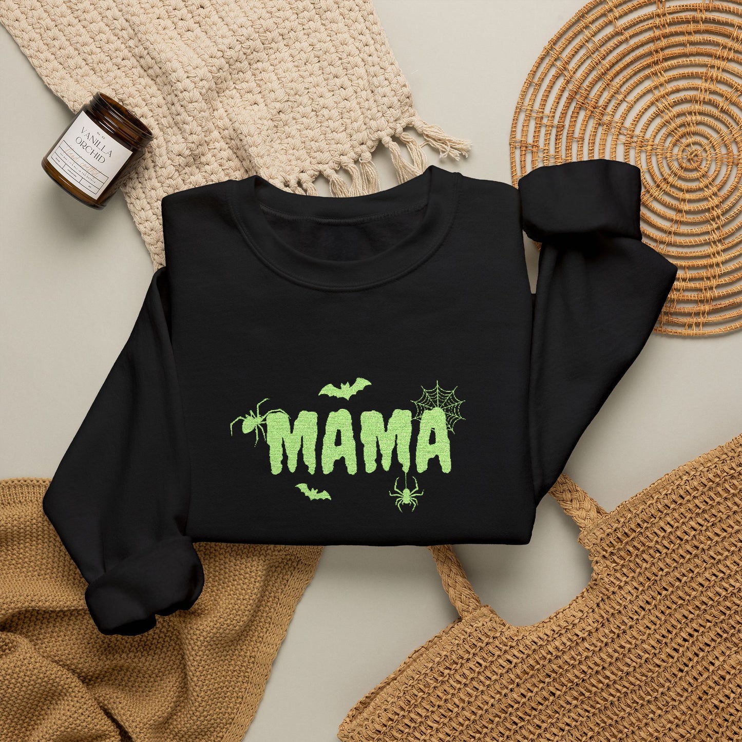 Mama Halloween Crewneck Sweatshirt