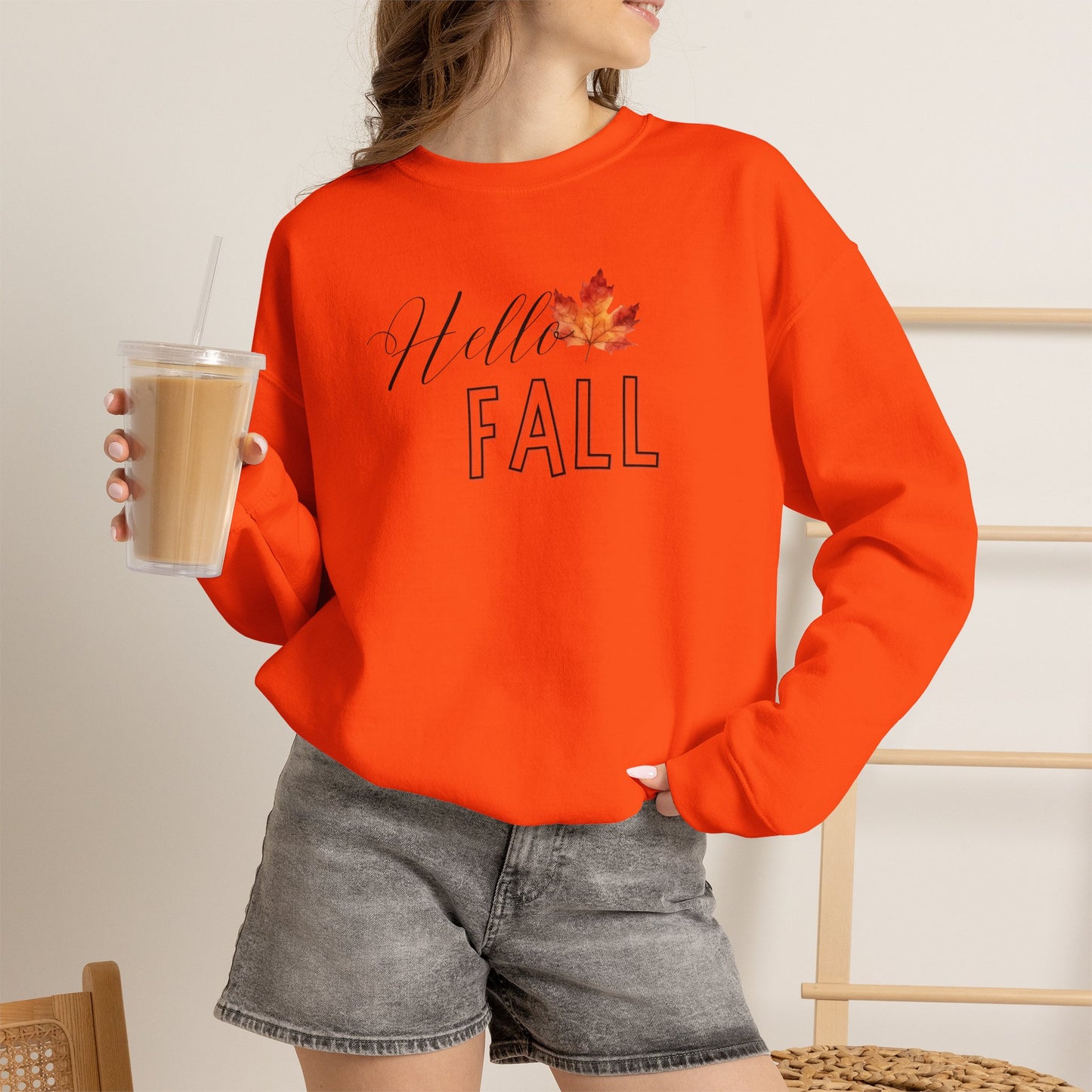 Fall Leaf Crewneck Sweatshirt