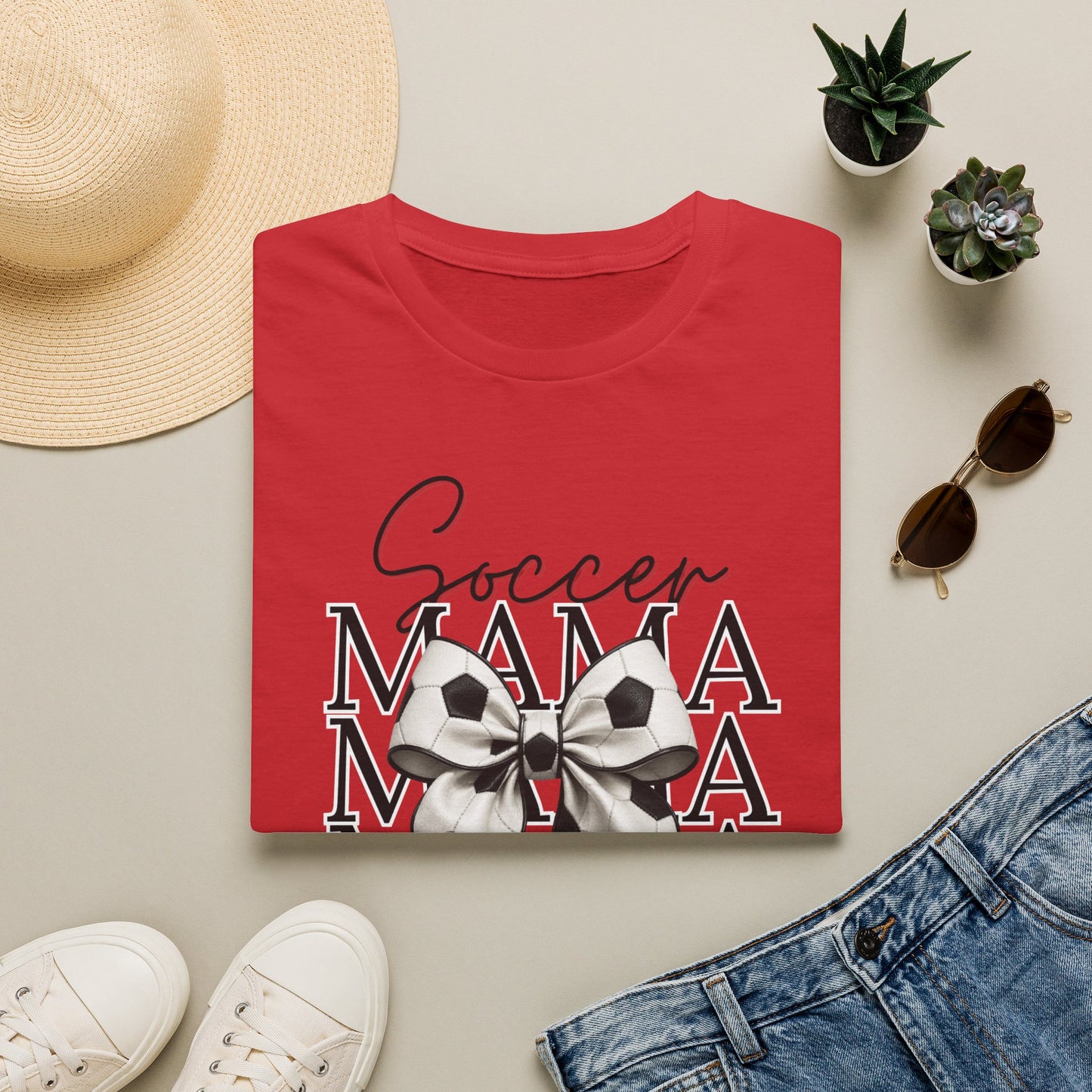 Bow Soccer Mama T-Shirt