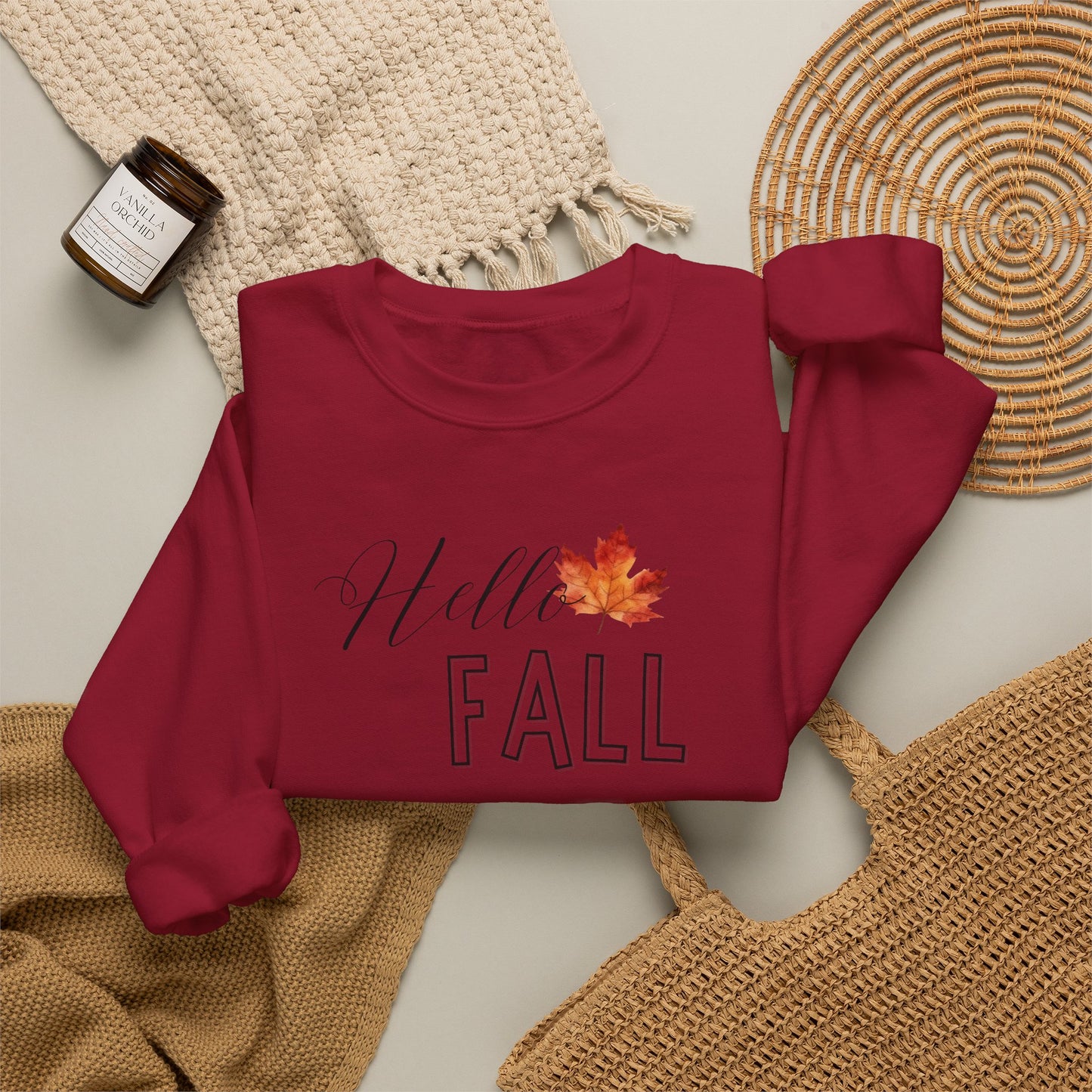Fall Leaf Crewneck Sweatshirt