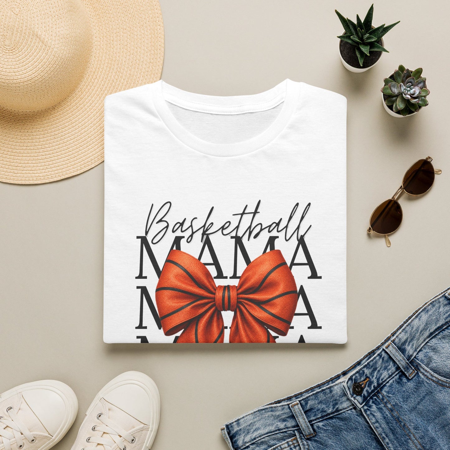 Bow Basketball Mama Tee