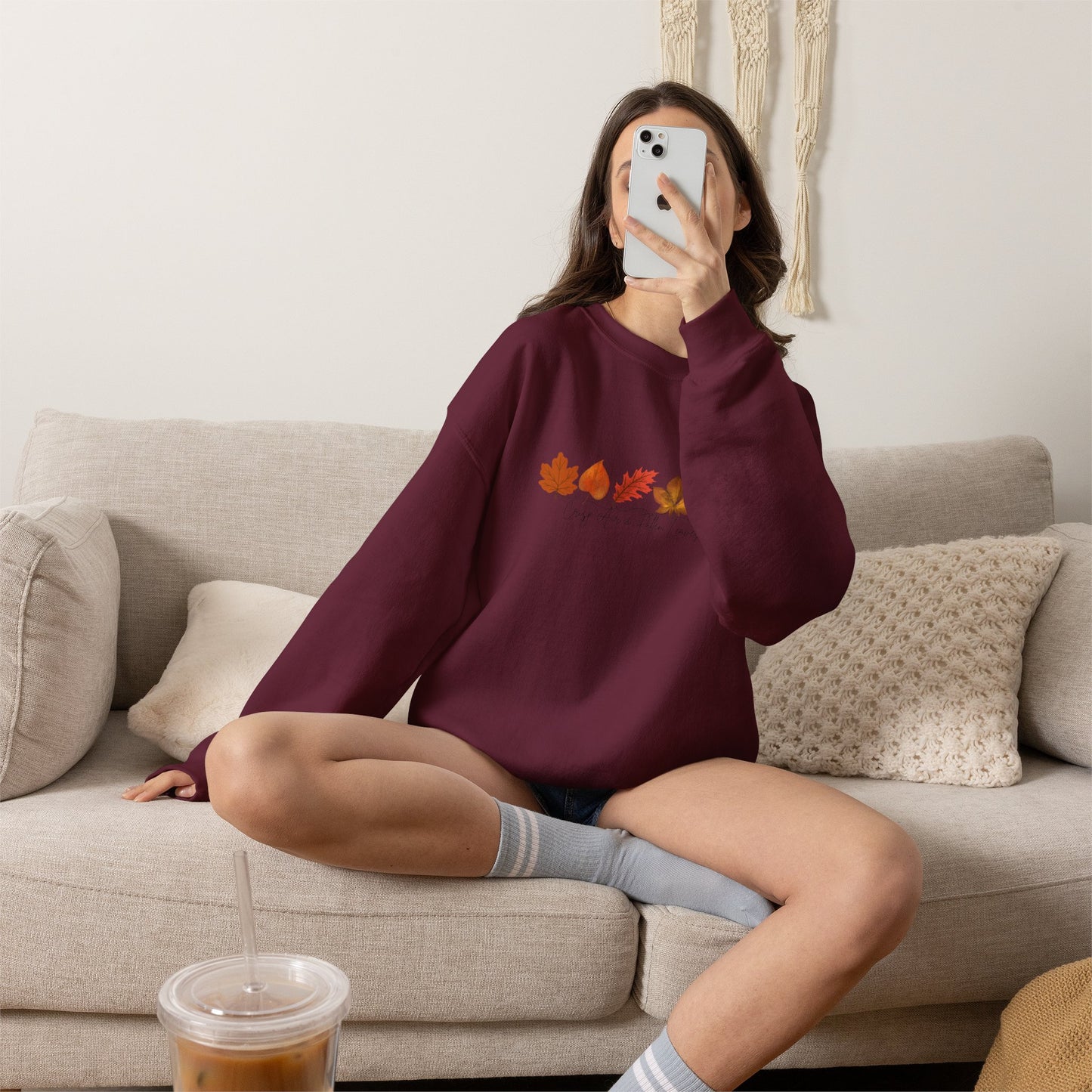 Autumn Leaves Crewneck Sweatshirt