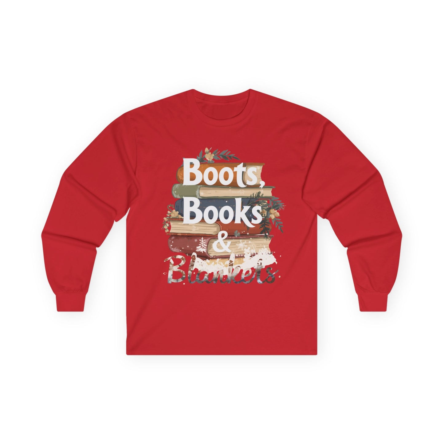 Boots, Books & Blankets Long Sleeve Tee