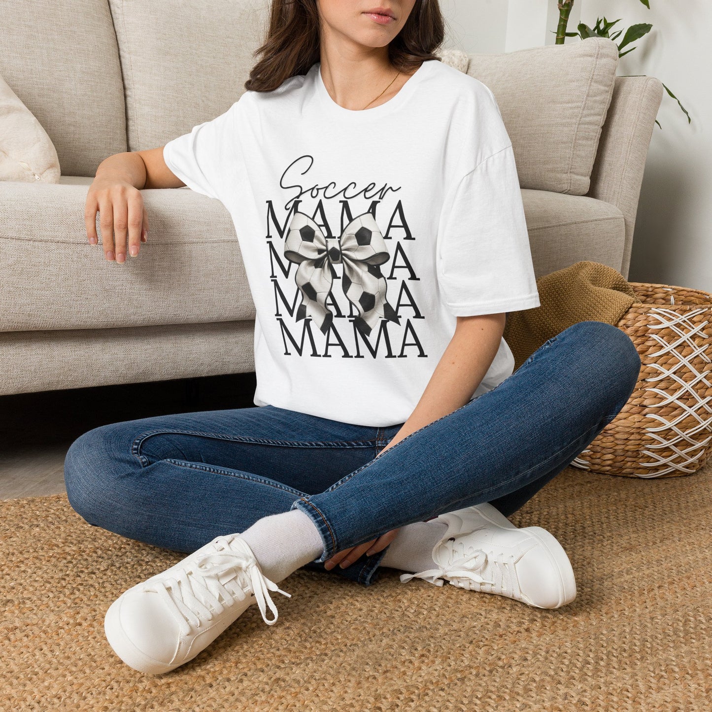 Bow Soccer Mama T-Shirt