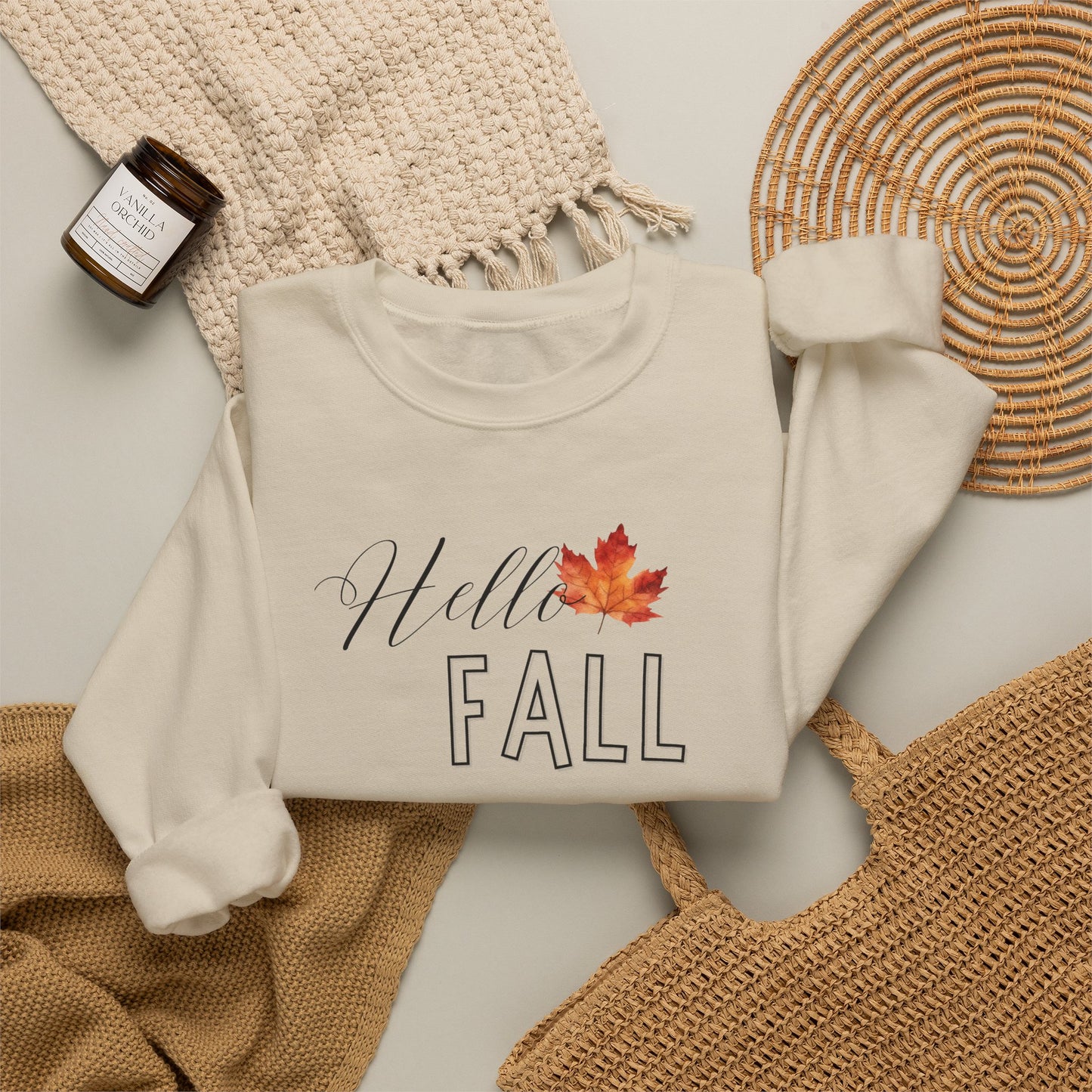 Fall Leaf Crewneck Sweatshirt